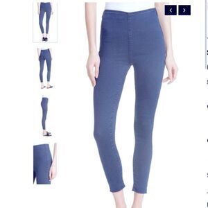 Free People High Rise Raw Hem Pull On Jeans Size  27